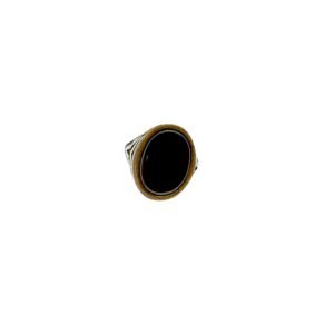 Solid 925 Sterling Silver Gents Ring Featuring a  Black Onyx Stone, Size 11.75