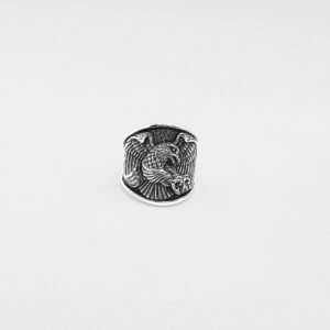 Men's 925 Sterling Silver Ring with Bezel Set, Size 8