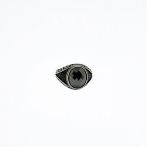 Classic Men's 925 Sterling Silver Ring with Zircon Gemstone