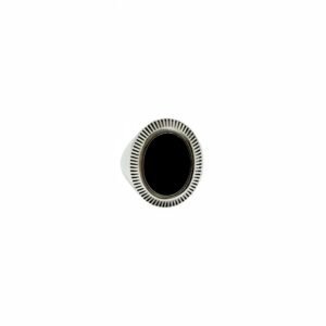 Men's 925 Sterling Silver Ring with Black OnyxGemstone - Intricate Craftsmanship