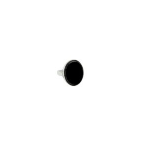 Men's 925 Sterling Silver Ring with Black Onyx Gemstone - Inspired by Nature