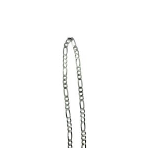 Men's Solid 925 Sterling Silver Figaro link Chain Necklace
