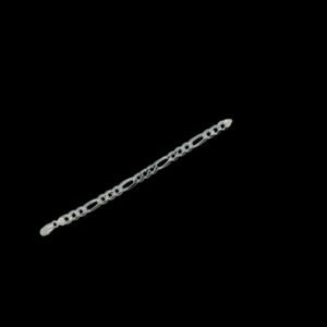 Men's Solid 925 Sterling Silver Figaro Link Bracelet