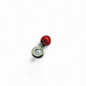 Authentic Silver Apple Charm - Fits Pandora Bracelets