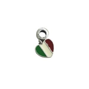 Rare Pandora Country Of Italy 🇮🇹 Exclusive Flag Heart Charm