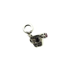 Sparkling Coffee Cup Dangle 925 Sterling Silver Charm For Women Bracelet Charm