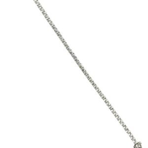 Solid 925 Sterling Silver White Zircone Bracelet Women's Everyday Wear Durable