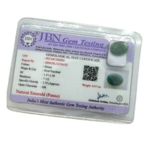 4.67 Cts Natural African Green Emerald Certified Emerald Gemstone